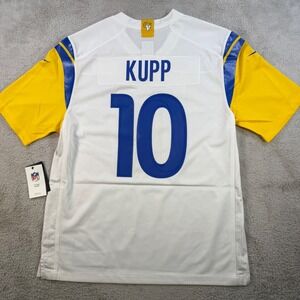 Nike Los Angeles Rams Cooper Kupp Jersey Mens Large #10 White NFL Alternate Game